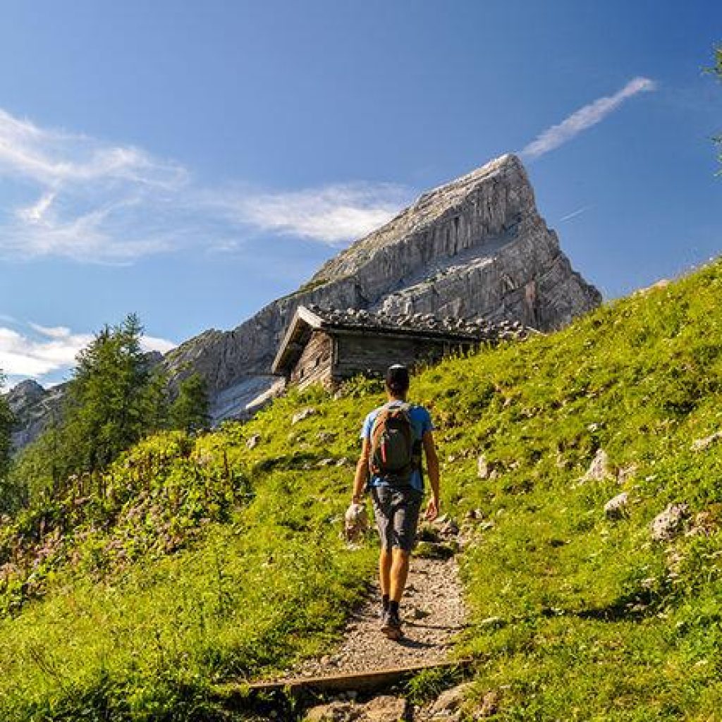 Blick auf den Watzmann und die Berglandschaft von Berchtesgaden