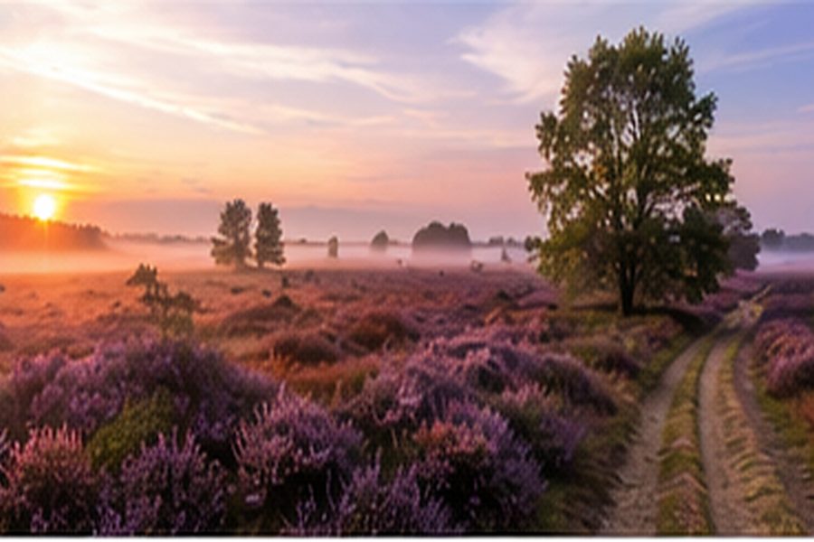 Heidelandschaft in der Lüneburger Heide