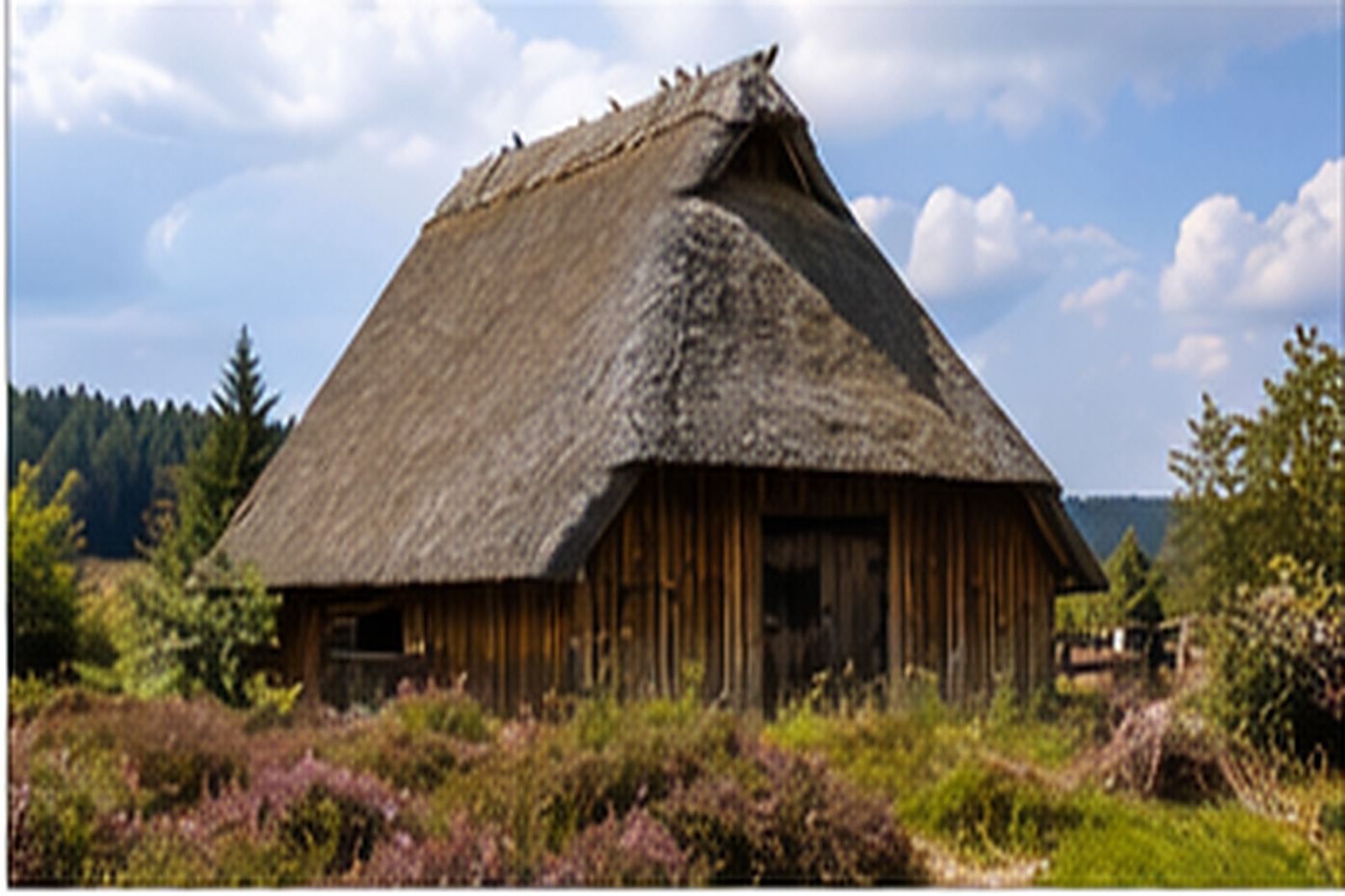 Traditionelles Heidehaus