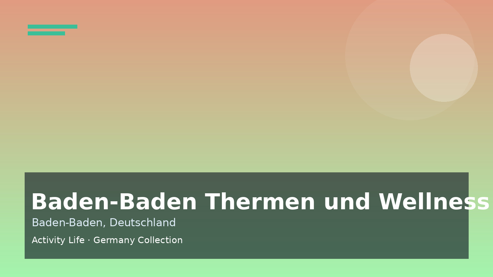 Baden-Baden Thermen und Wellness Tag Cover 1