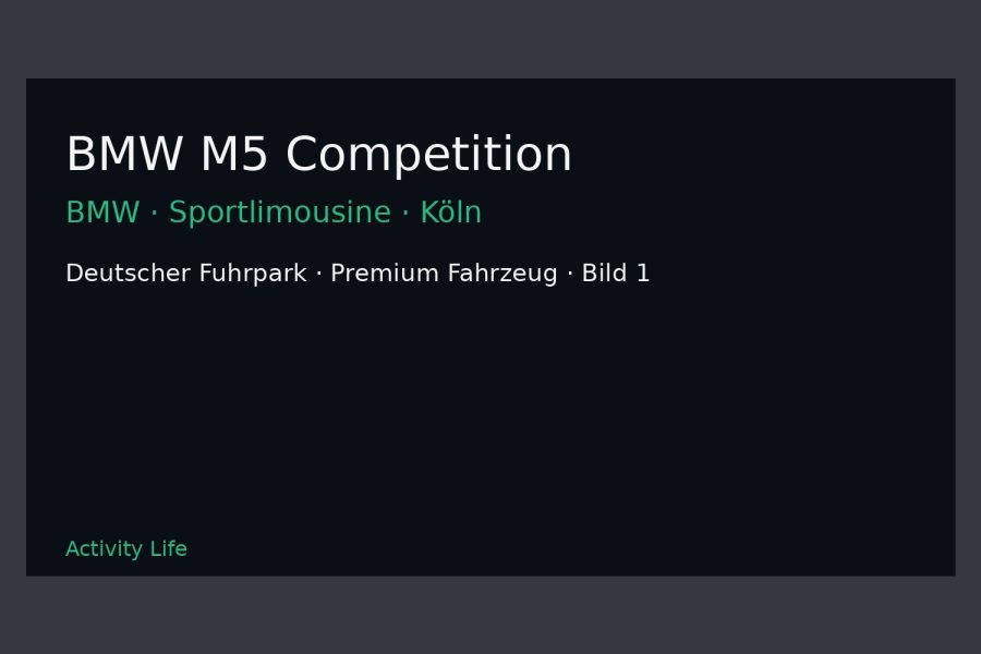 BMW M5 Competition Bild 1