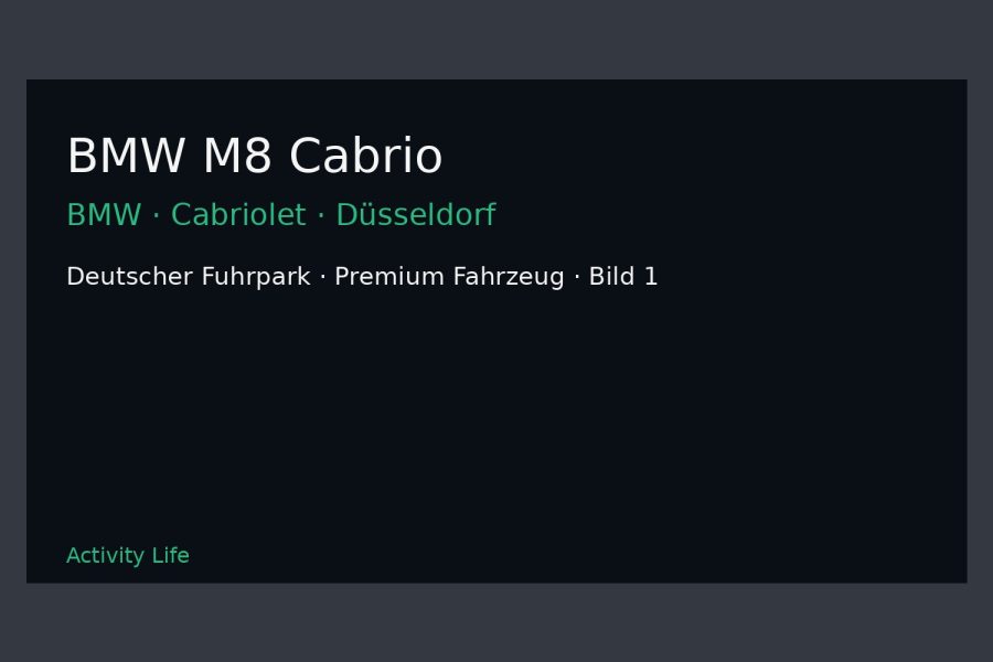 BMW M8 Cabrio Bild 1