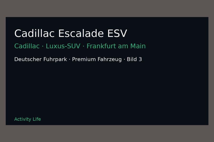 Cadillac Escalade ESV