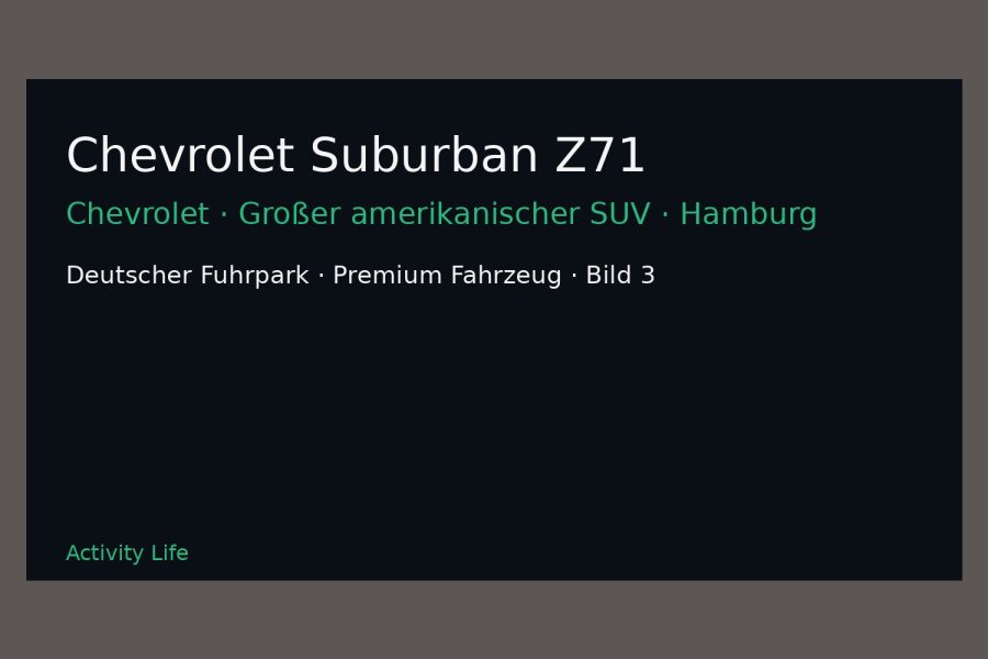 Chevrolet Suburban Z71