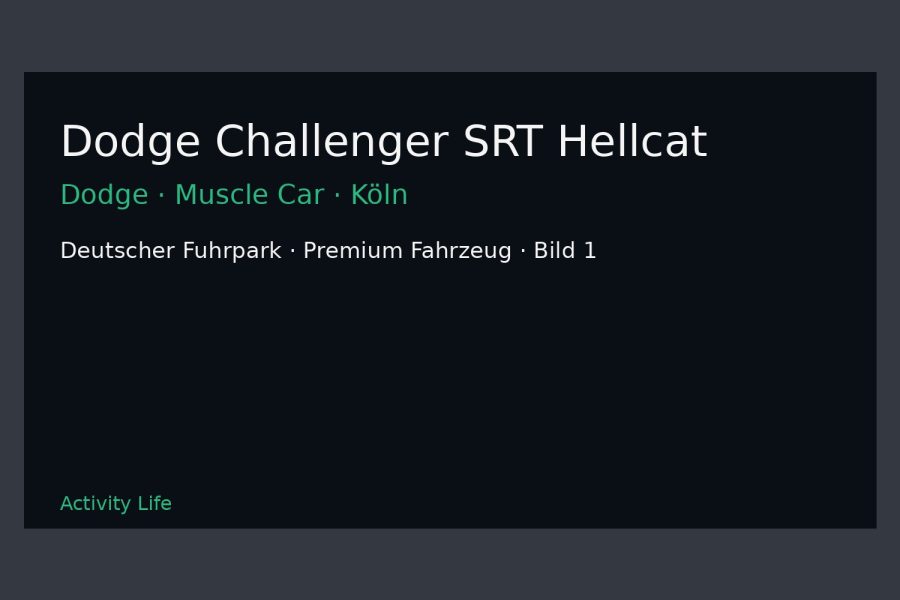 Dodge Challenger SRT Hellcat Bild 1
