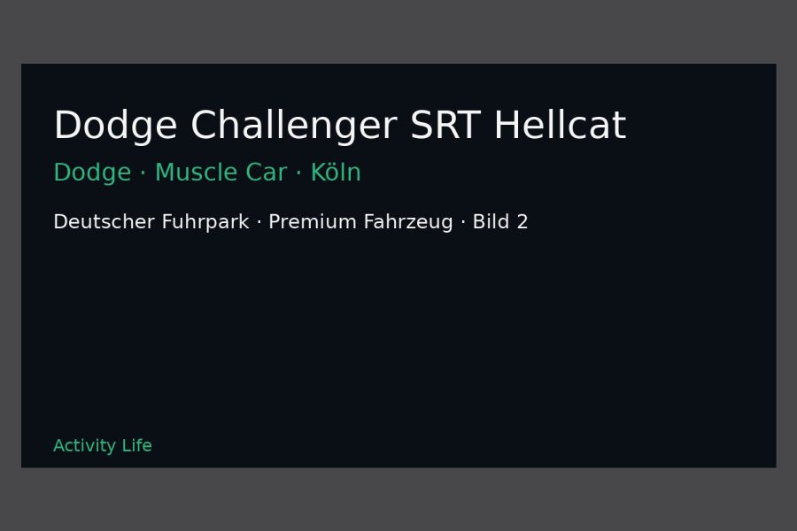 Dodge Challenger SRT Hellcat