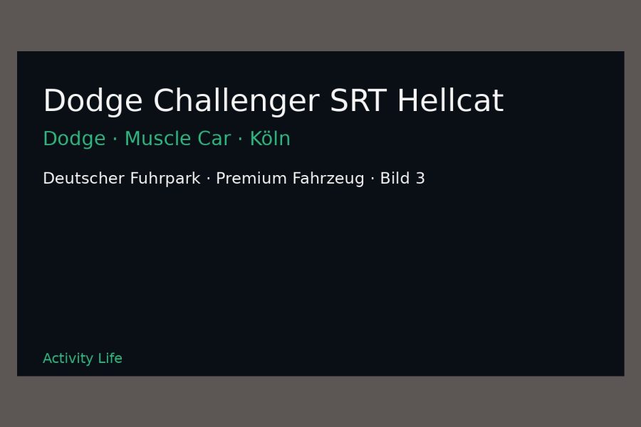 Dodge Challenger SRT Hellcat