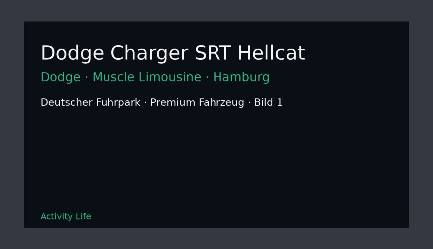 Dodge Charger SRT Hellcat Bild 1