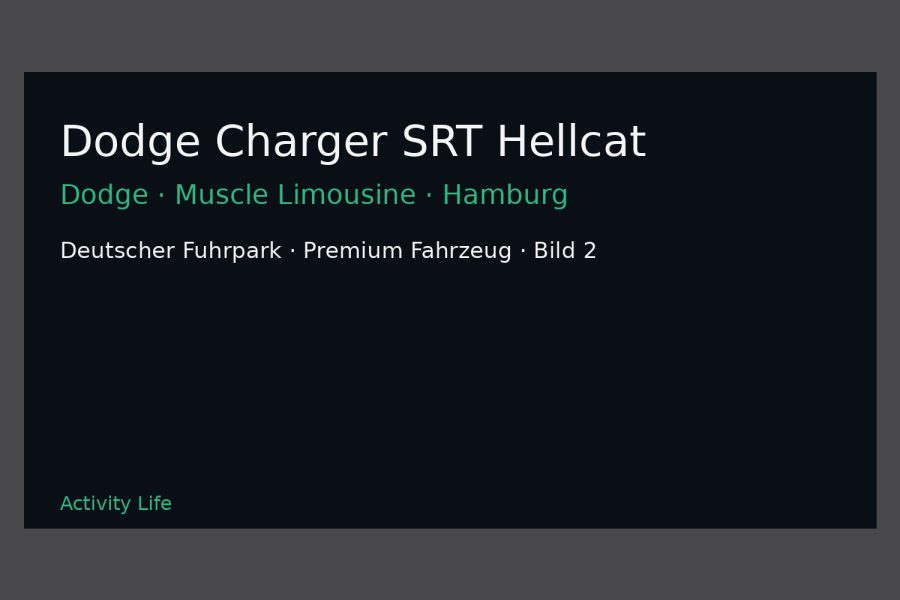 Dodge Charger SRT Hellcat