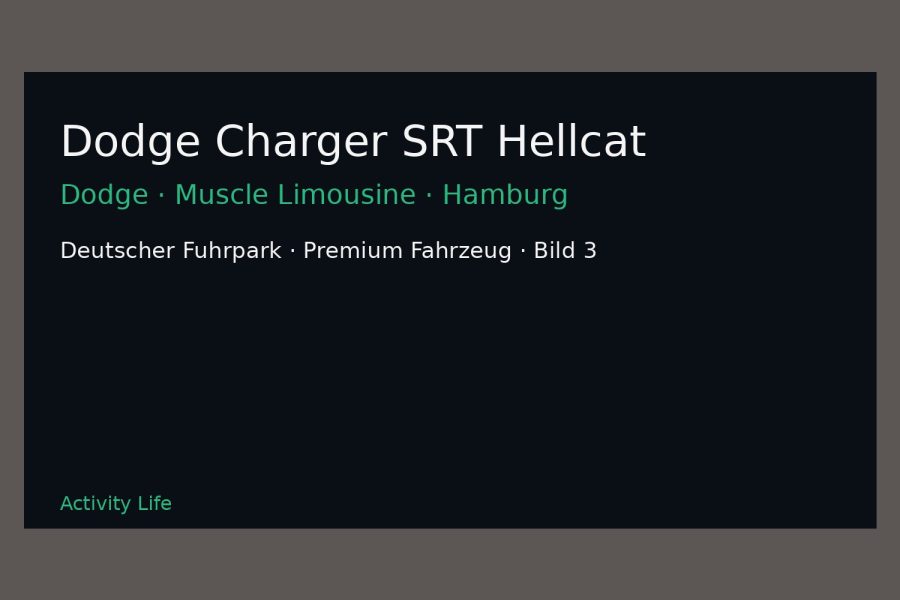 Dodge Charger SRT Hellcat