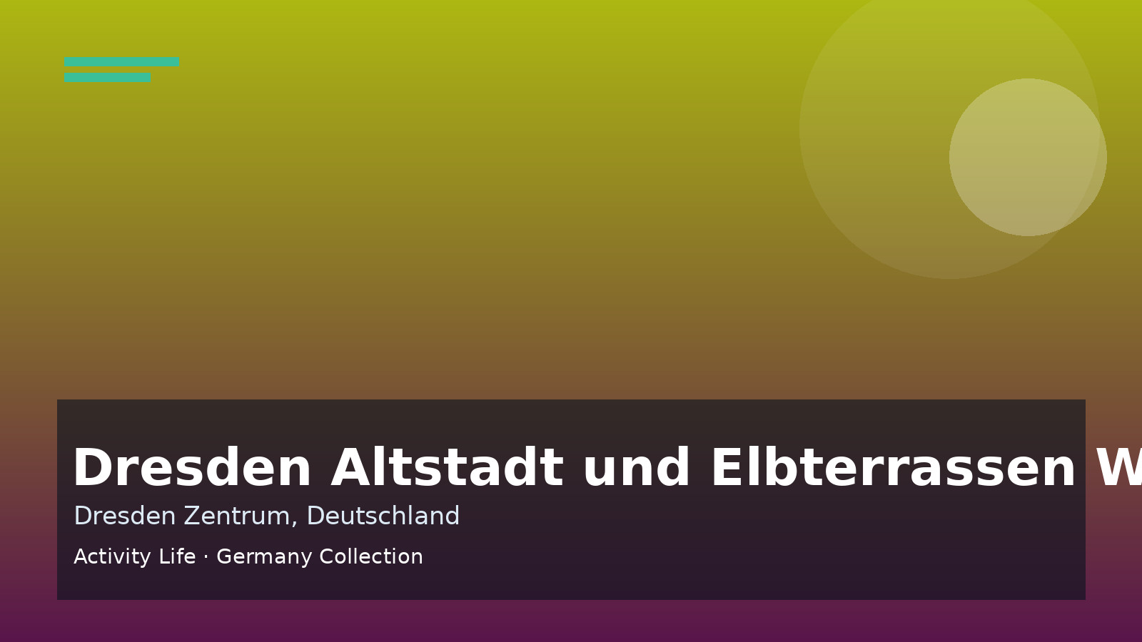 Dresden Altstadt und Elbterrassen Walk Cover 1