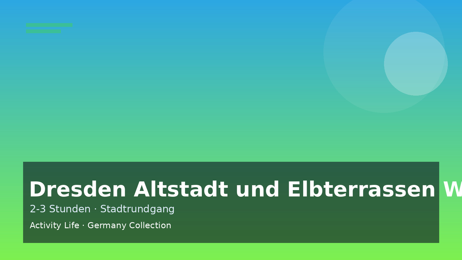 Dresden Altstadt und Elbterrassen Walk Cover 2