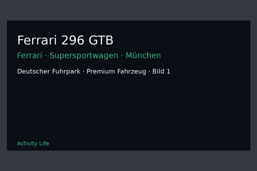 Ferrari 296 GTB Bild 1