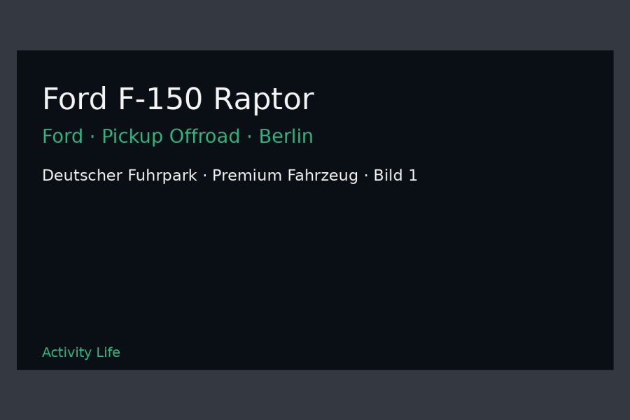 Ford F-150 Raptor Bild 1