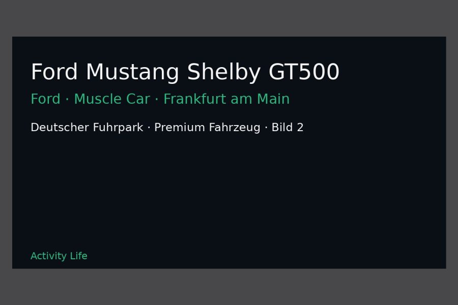 Ford Mustang Shelby GT500