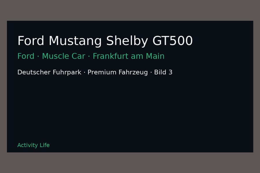 Ford Mustang Shelby GT500