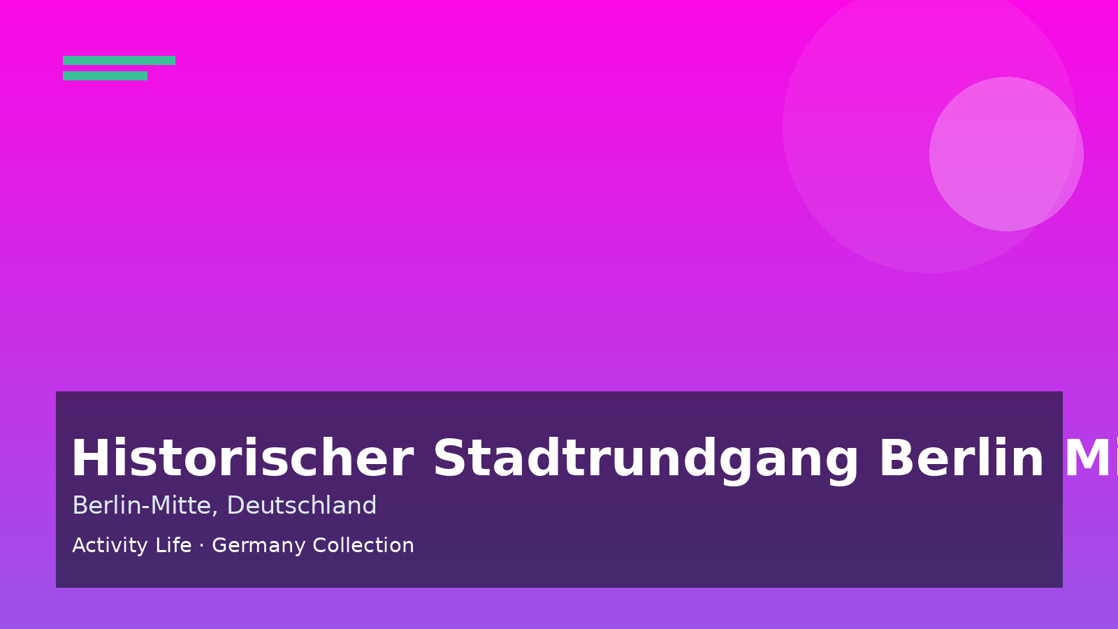 Historischer Stadtrundgang Berlin Mitte Cover 1