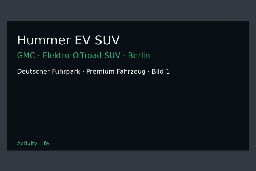 Hummer EV SUV Bild 1