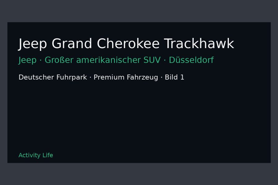 Jeep Grand Cherokee Trackhawk Bild 1