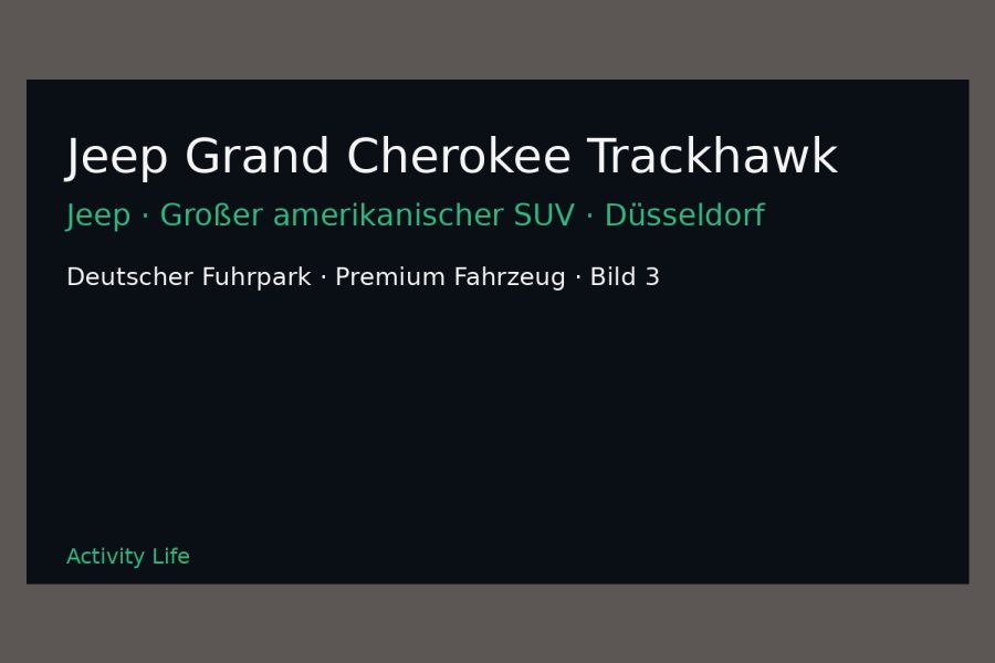 Jeep Grand Cherokee Trackhawk