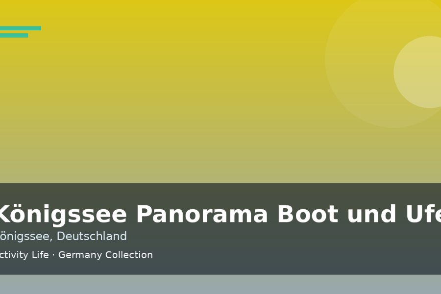 Königssee Panorama Boot und Ufererlebnis Cover 1