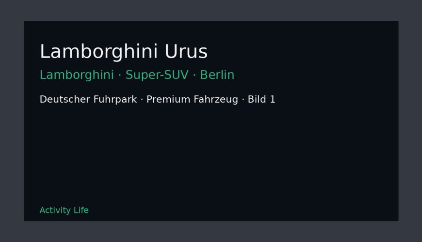 Lamborghini Urus Bild 1