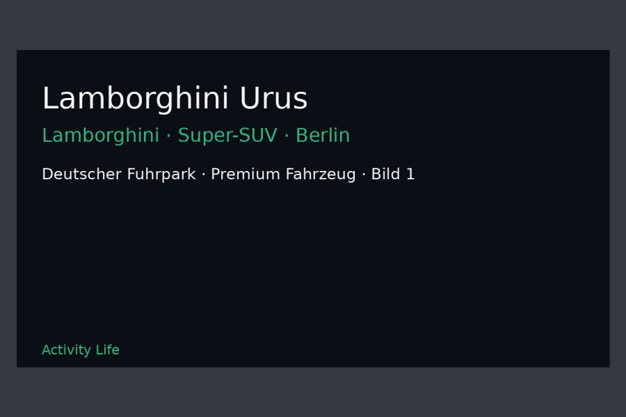 Lamborghini Urus Bild 1