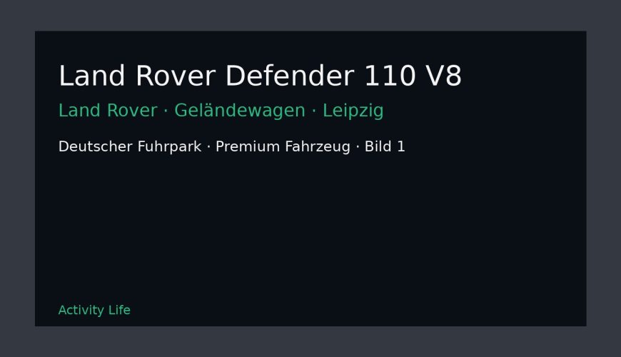 Land Rover Defender 110 V8 Bild 1