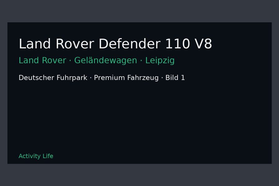 Land Rover Defender 110 V8 Bild 1