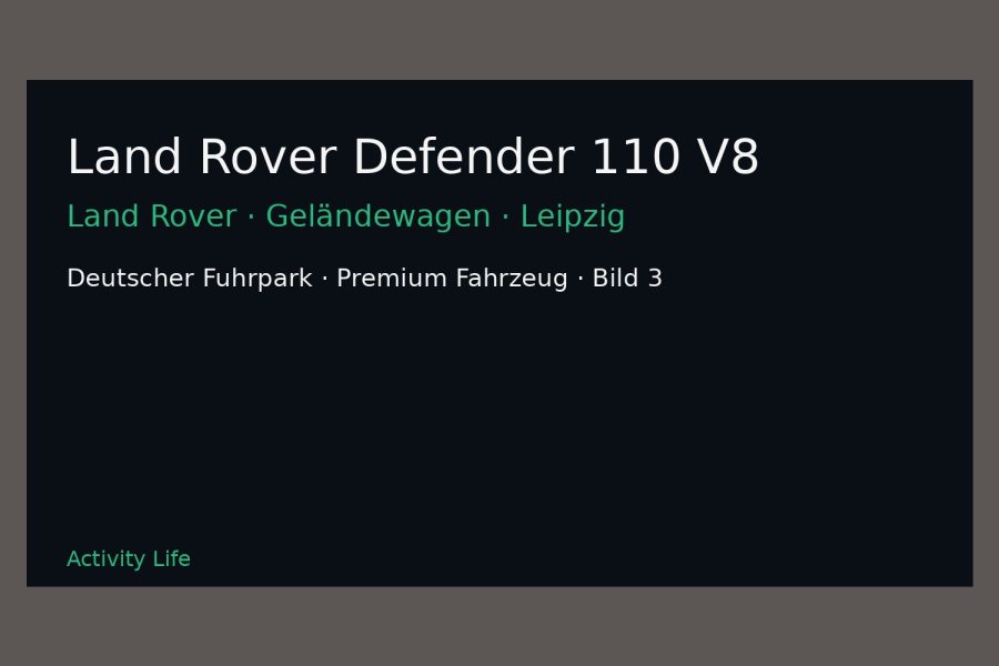 Land Rover Defender 110 V8