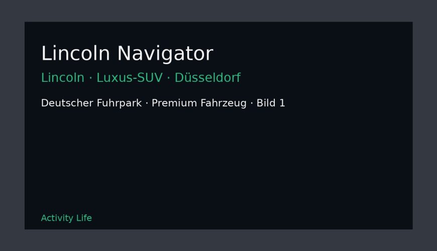 Lincoln Navigator Bild 1