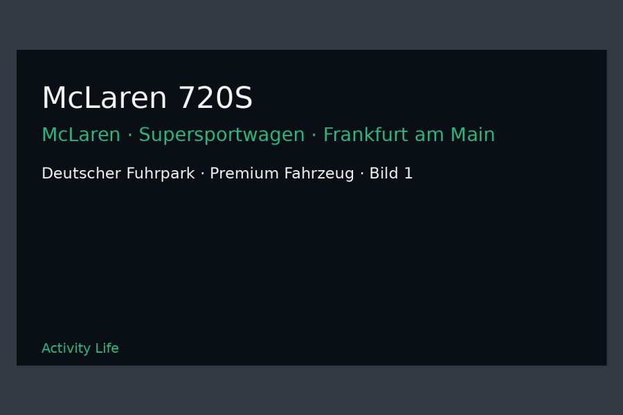 McLaren 720S Bild 1