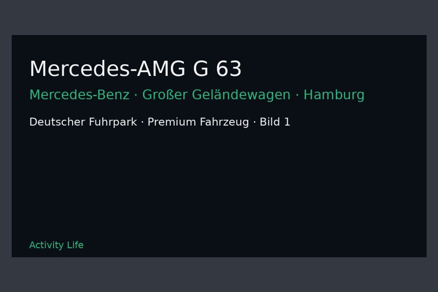 Mercedes-AMG G 63 Bild 1