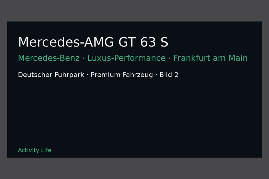 Mercedes-AMG GT 63 S