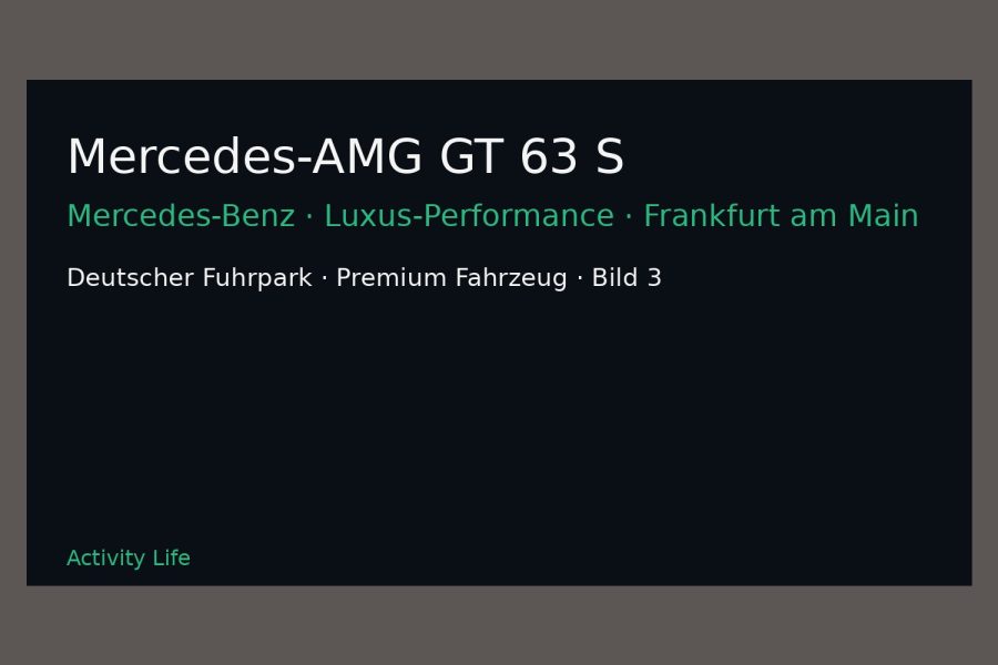 Mercedes-AMG GT 63 S