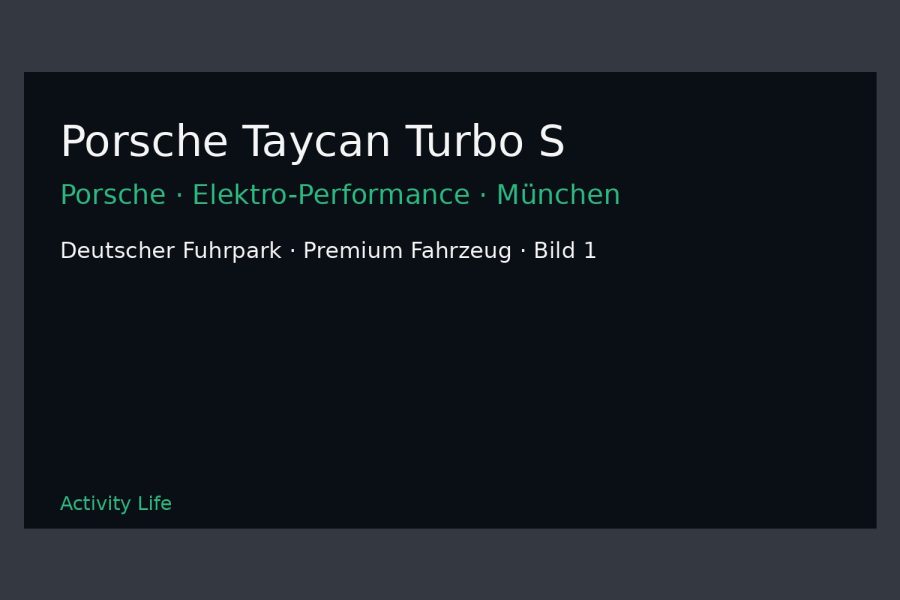 Porsche Taycan Turbo S Bild 1