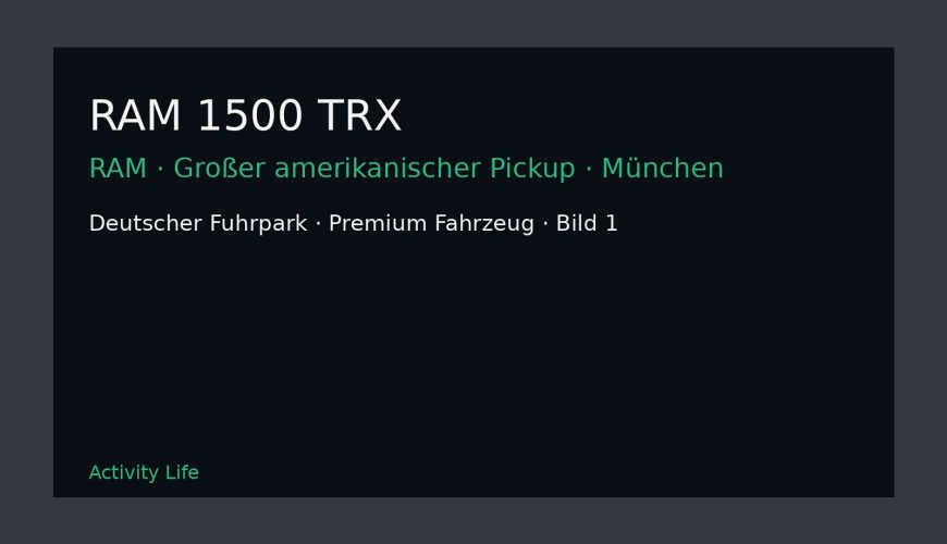 RAM 1500 TRX Bild 1