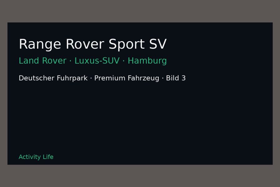 Range Rover Sport SV