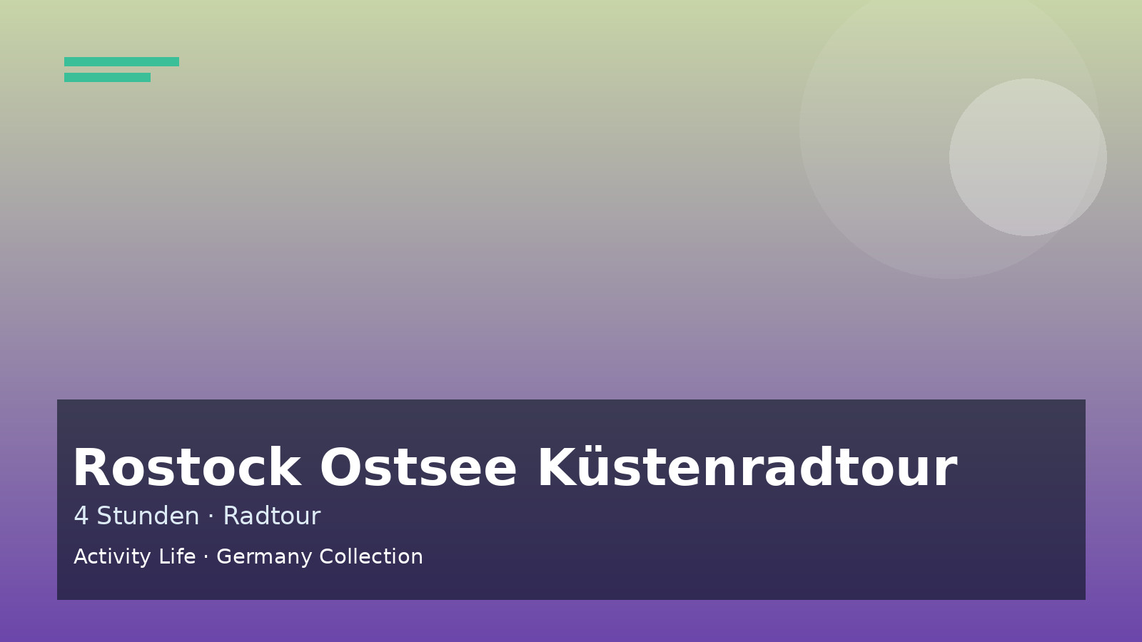 Rostock Ostsee Küstenradtour Cover 2