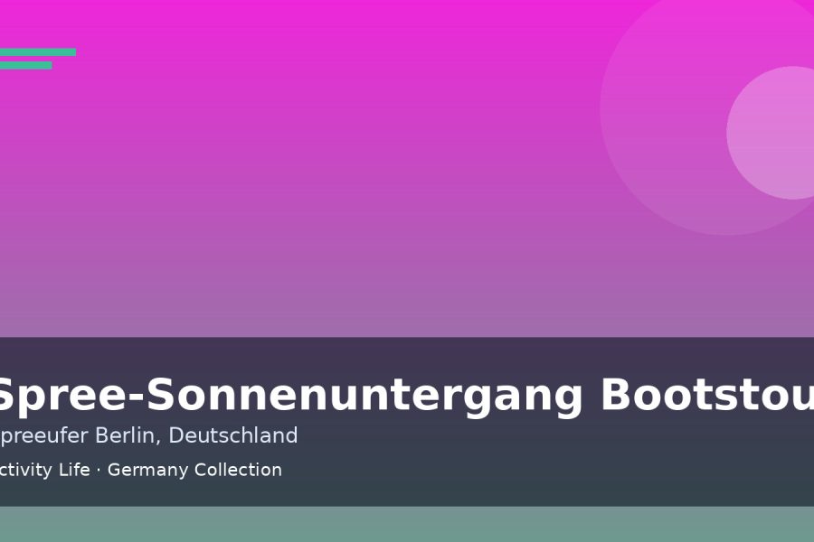 Spree-Sonnenuntergang Bootstour Cover 1