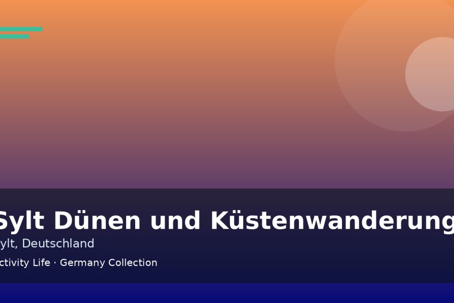 Sylt Dünen und Küstenwanderung Cover 1