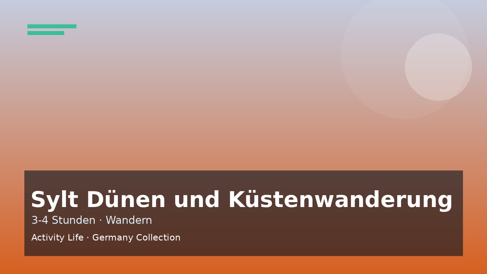 Sylt Dünen und Küstenwanderung Cover 2