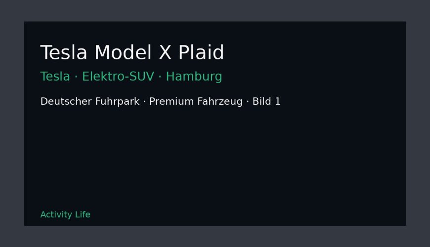Tesla Model X Plaid Bild 1