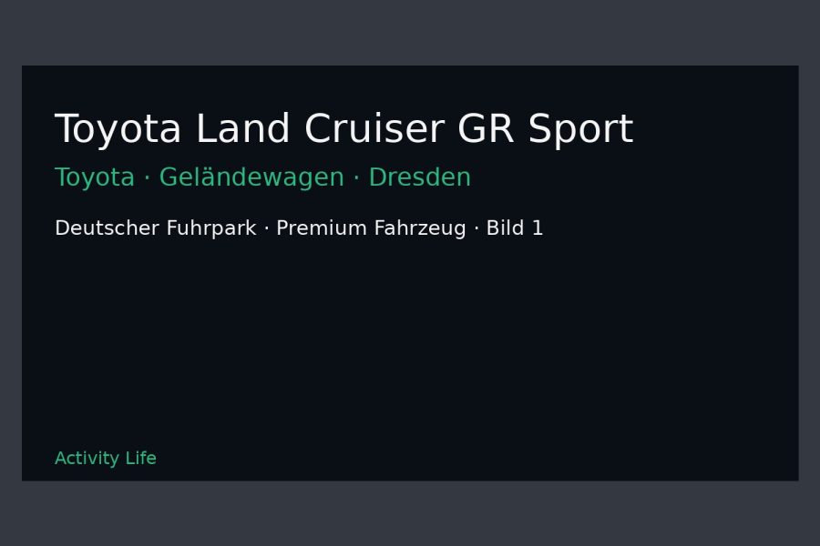 Toyota Land Cruiser GR Sport