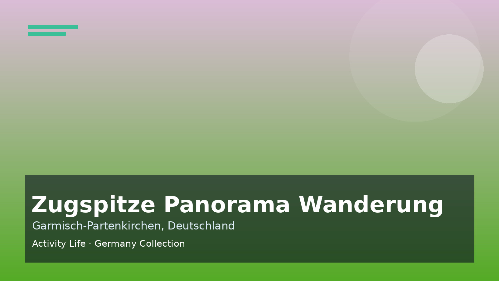 Zugspitze Panorama Wanderung Cover 1