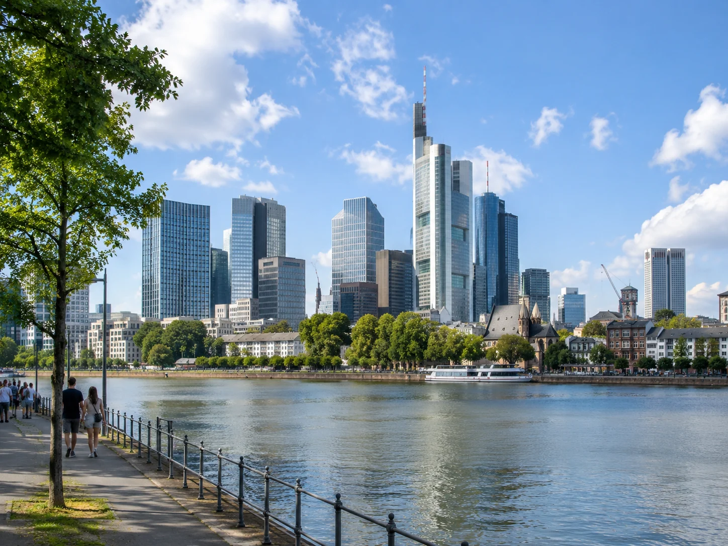 Frankfurt Skyline und Mainufer Tour