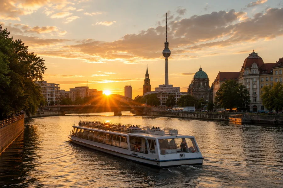 Spree-Sonnenuntergang Bootstour